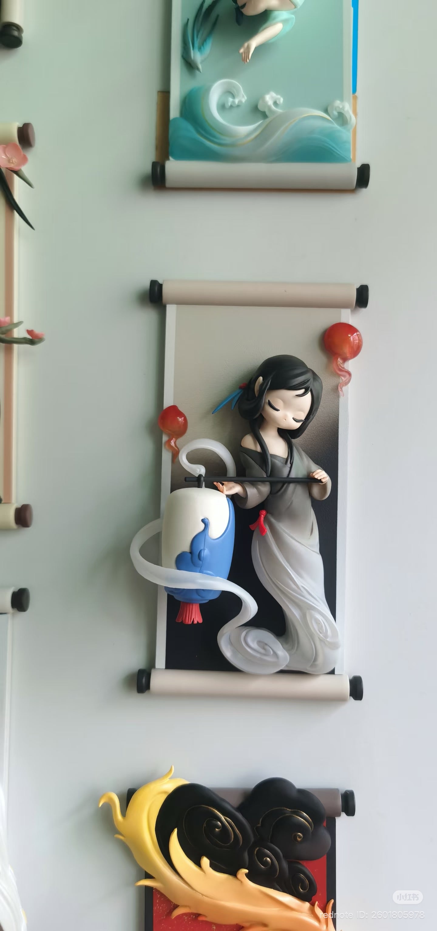 Sleep Oriental Painting Scroll