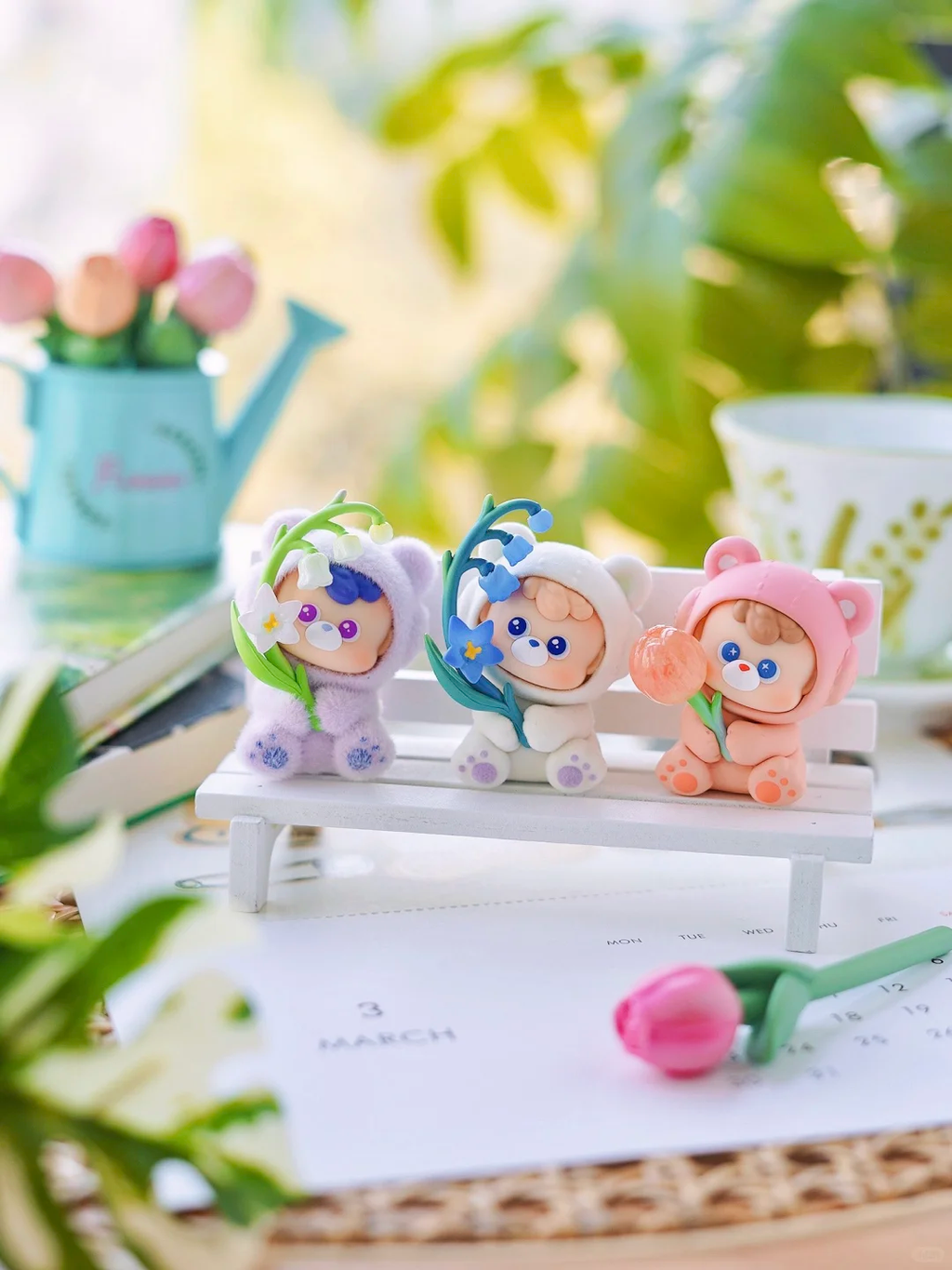 Diudiu Bear Flower World